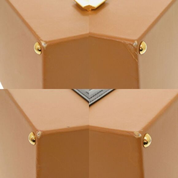 Hermes Macpherson Box Calf Vauchamonie Black Gold Bicolor Gold Hardware □J - Picture 4 of 9